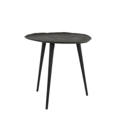 SIDE TABLE ASR RUSTIK METAL MATT BLACK - CAFE, SIDE TABLES